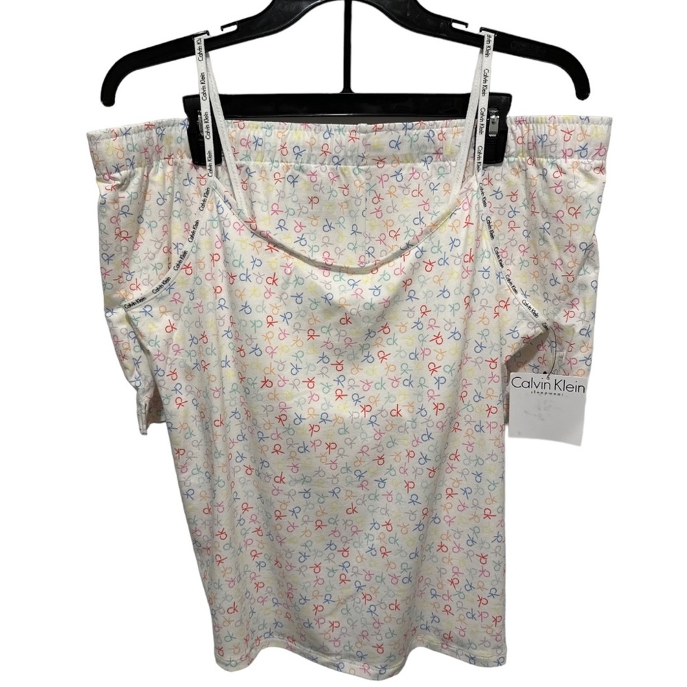 CALVIN KLEIN SLEEPWEAR 2pc Pajama Lounge Set Tank Top & Shorts  Size XL